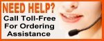 For questions about our products or assistance in placing your order, please call us toll-free at 1-800-371-9319