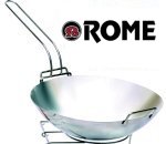 Rome Industries Stainless Steel Campfire Wok And Grill Set